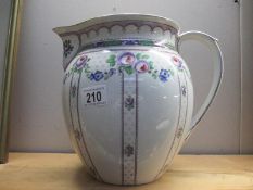 A Losal ware Burslem floral toilet jug