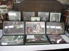 12 assorted nostalgic prints including children at play, teddy bears etc.