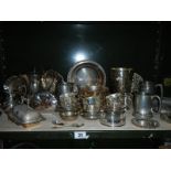 A good lot of silver plate