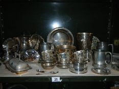 A good lot of silver plate
