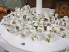 Over 50 pieces of crested china