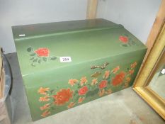 A barge ware painted storage box