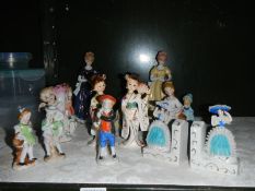 A quantity of vintage porcelain figures etc.