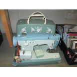 A Jones vintage cased sewing machine