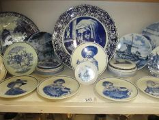 A good lot of blue and white plates etc.