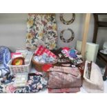 A good lot of knitting bags, patterns, wool etc.