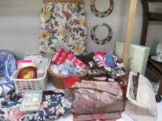 A good lot of knitting bags, patterns, wool etc.
