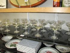 20 Babycham glasses