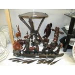 A good lot of tribal and other wooden items