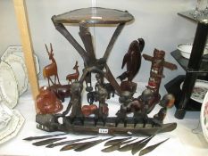 A good lot of tribal and other wooden items