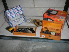 Quantity of misc. items including Stanley plane, floodlight, extractor fan etc.