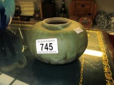An art pottery vase by Betty Davies (signed)