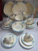 A Newhall, Hanley, England Diana shape 31 piece teaset, regd. 791398 U.K.