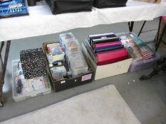 A large lot of craft work items