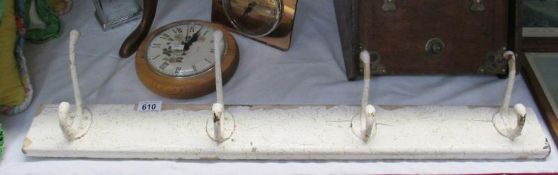 A Victorian painted coat rack