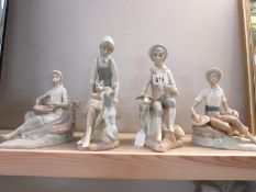 4 Spanish figurines