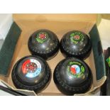 A set of lawn bowls