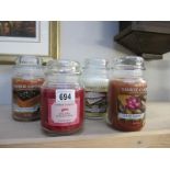 4 Yankee candles