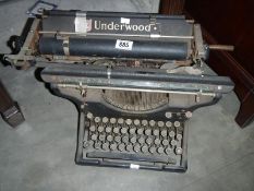 An old underwood typewriter