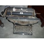 An old underwood typewriter