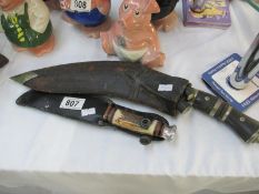 A Kukri knife and 1 other