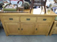 A good quality oak sideboard