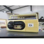 A retro Morphy Richards radio cassette player