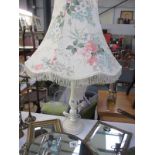 A classical design table lamp and shade