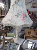 A classical design table lamp and shade