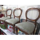 3 balloon back chairs