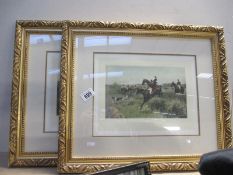 2 framed and glazed prints by Thomas Blinks,