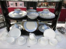 A 20 piece Royal Doulton dinner set and a 17 piece Wedgwood teaset