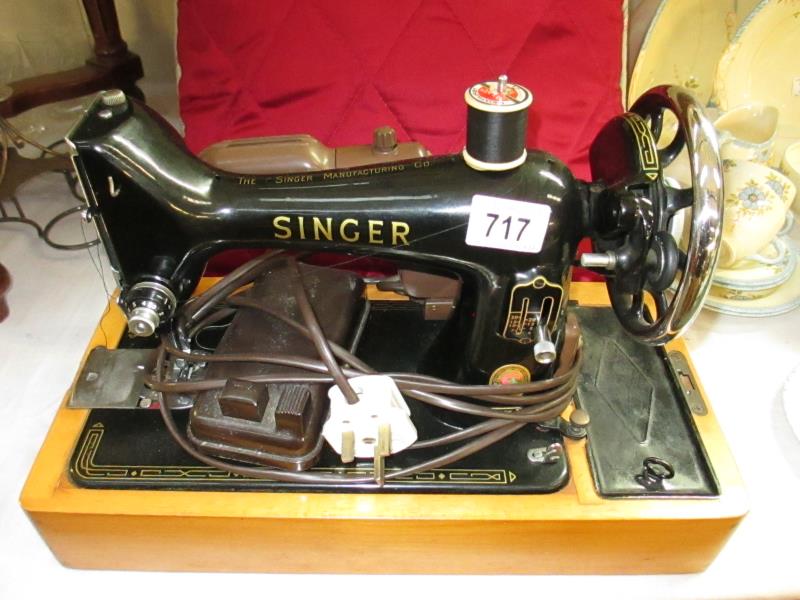 A Singer sewing machine