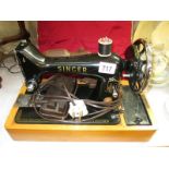 A Singer sewing machine