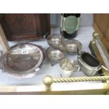 A quantity of silver plated items