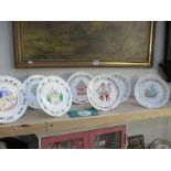8 Spode Christmas collectors plates, dated 1970,