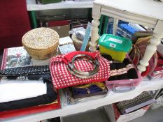 A good lot of sewing/knitting/embroidery related carft work items