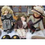 3 collectors dolls