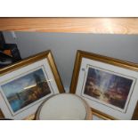Two framed and glazed prints of New York scenes