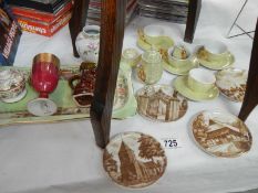 A quantity of china and pottery including tea set,