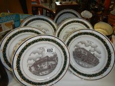 6 collectors plates featuring Tealby,