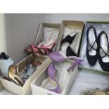 5 boxed pairs of ladies shoes including Bally