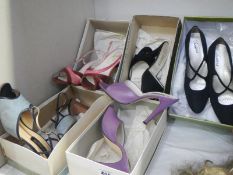 5 boxed pairs of ladies shoes including Bally