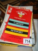 A collection of football programmes including Torquay, Swindon Town,