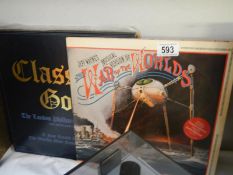 A quantity of records including War of the Worlds