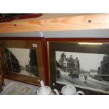 Two framed and glazed photographs/prints High St Erdington and High St Aston