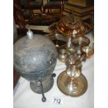 A quantity of silver plate items