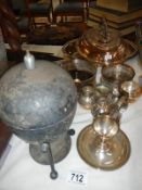 A quantity of silver plate items