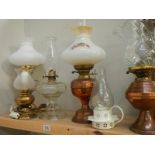 5 oils lamps and electric style oil lamps