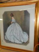 A framed and glazed picture of a Lady in Ball Gown